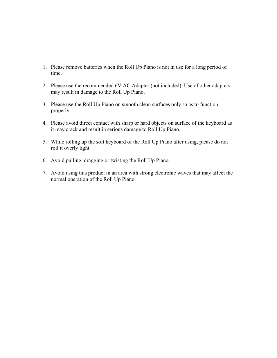 Mark Feldstein & Associates Roll-Up Piano User Manual | Page 12 / 18