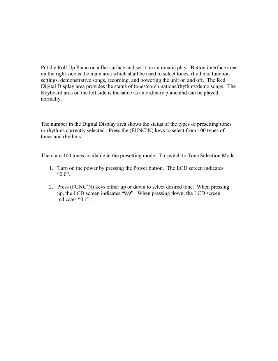 Mark Feldstein & Associates Roll-Up Piano User Manual | Page 5 / 18