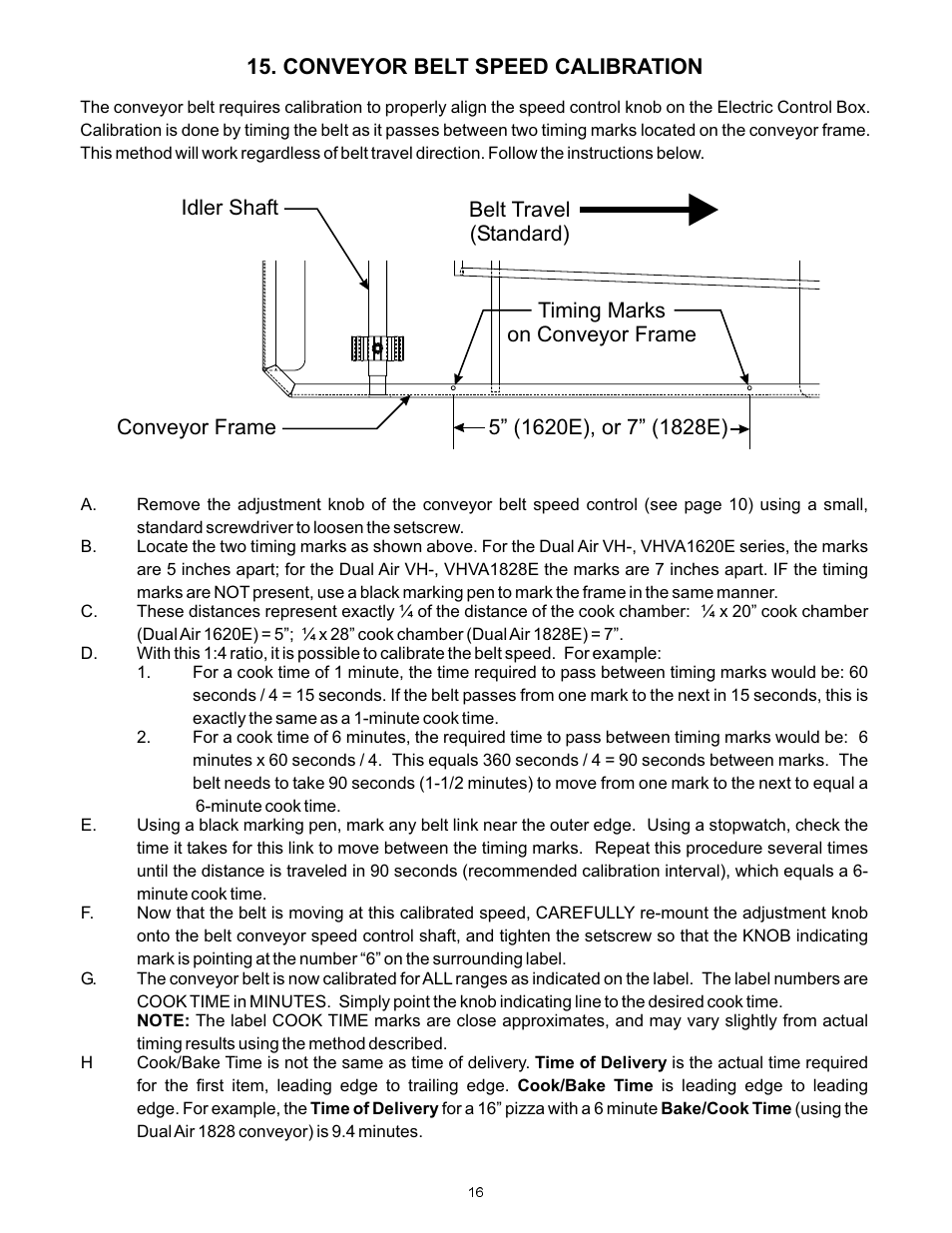 Bakers Pride VH1828E User Manual | Page 16 / 48