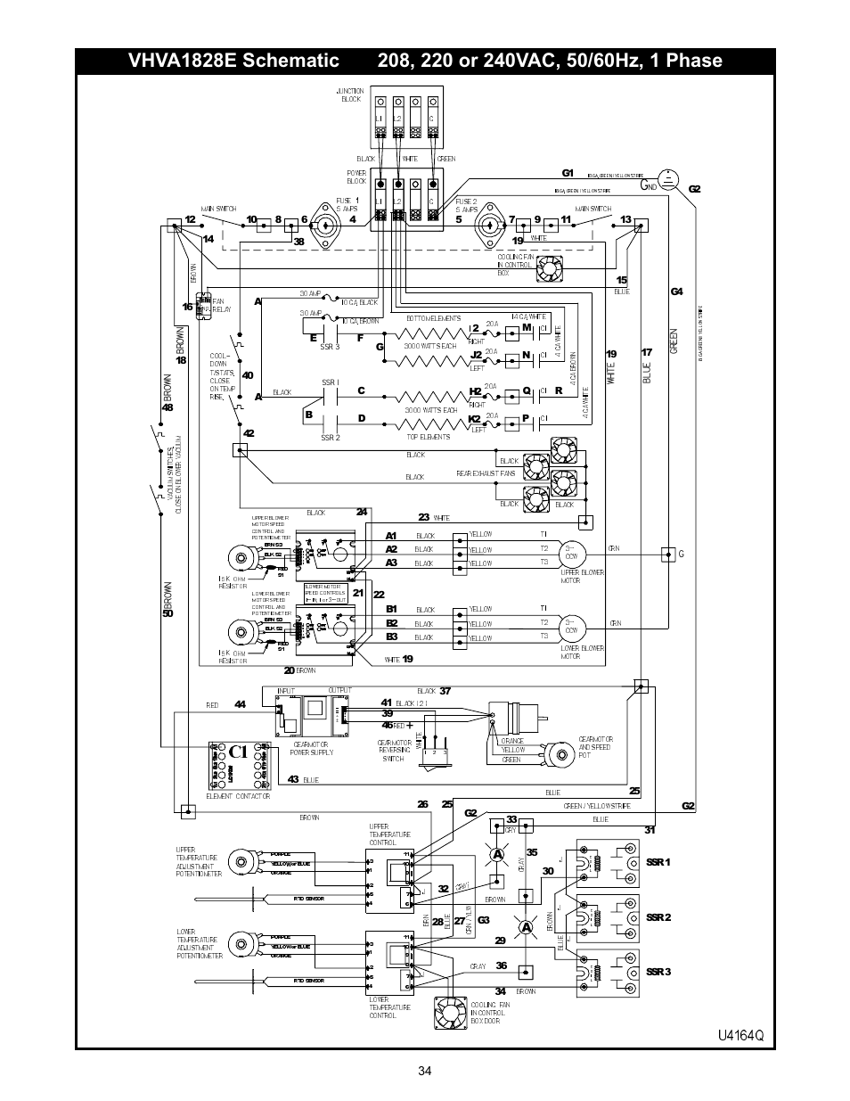 Bakers Pride VH1828E User Manual | Page 34 / 48