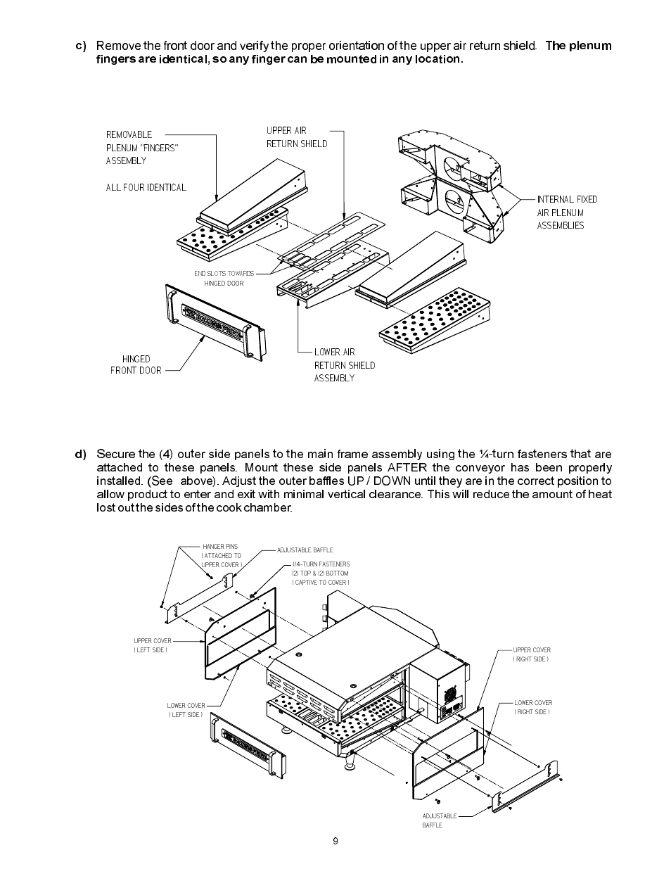 Bakers Pride VH1828E User Manual | Page 9 / 48