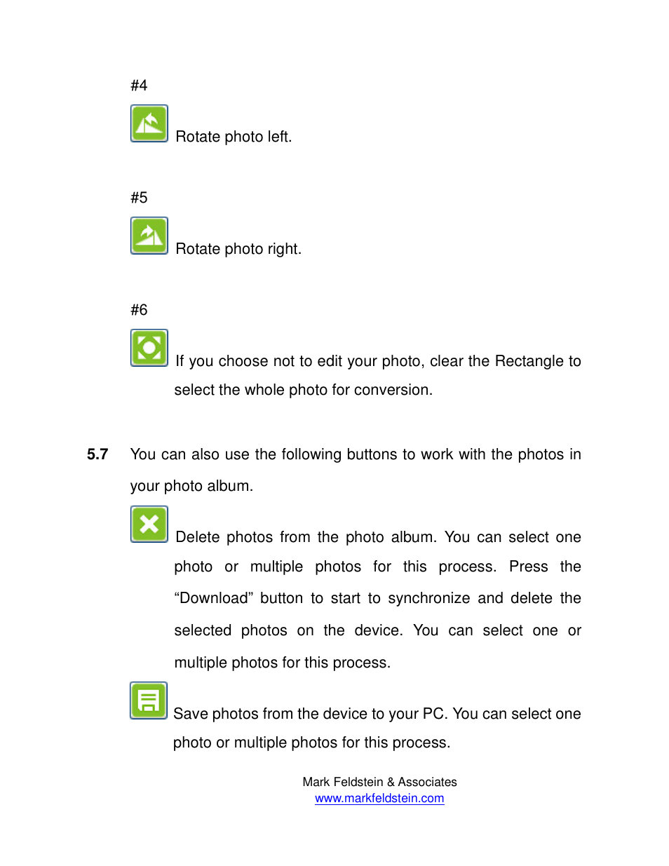 Mark Feldstein & Associates Digital Photo Keychain - #7254 User Manual | Page 10 / 10