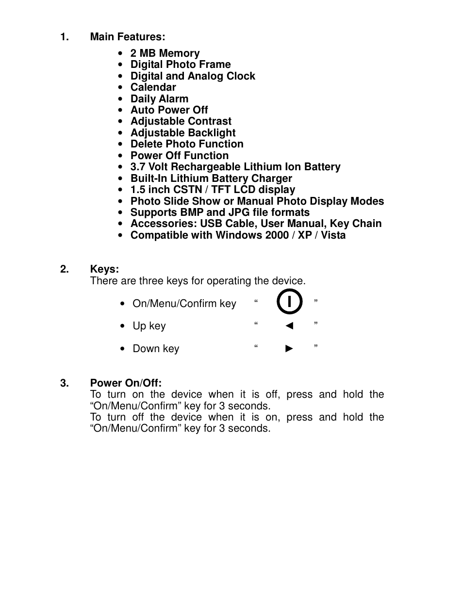 Mark Feldstein & Associates Digital Photo Keychain - #7254 User Manual | Page 2 / 10