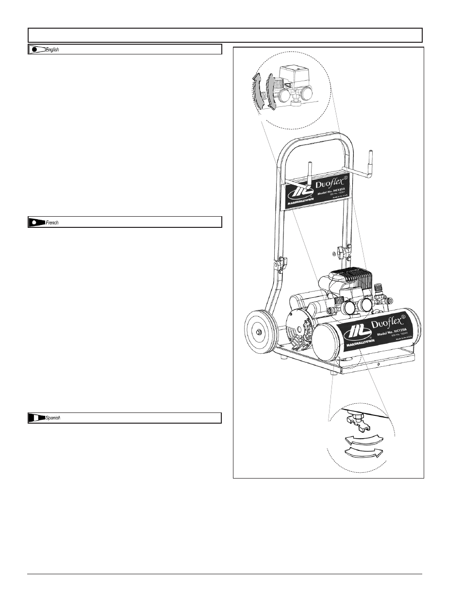 Marshalltown HC128A DuoFlex Air Compressor User Manual | Page 11 / 32