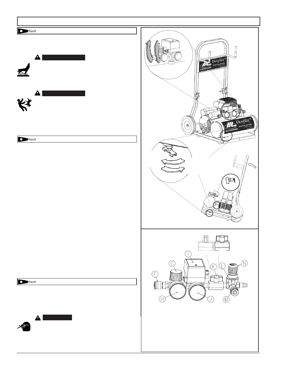 Mode d’emploi | Marshalltown HC128A DuoFlex Air Compressor User Manual | Page 13 / 32