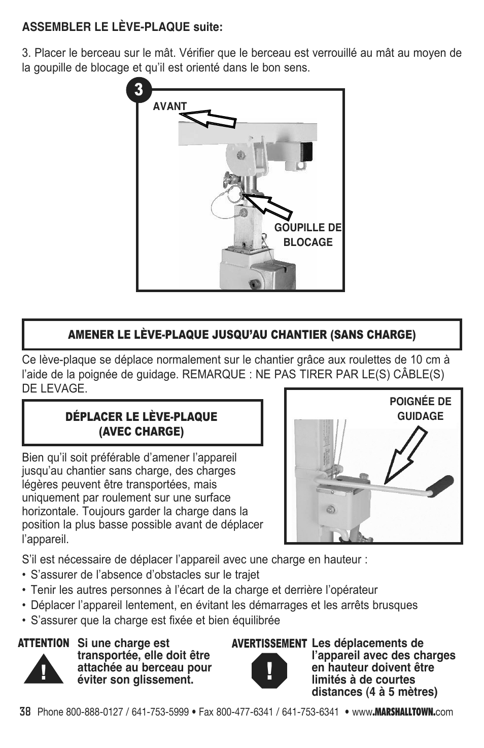 Marshalltown DL11 Drywall Lift User Manual | Page 38 / 48