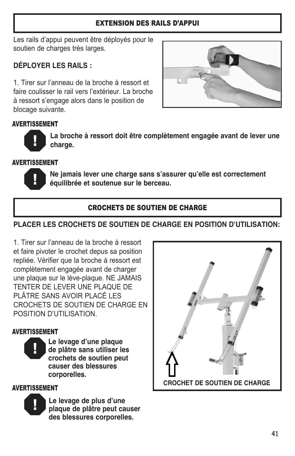 Marshalltown DL11 Drywall Lift User Manual | Page 41 / 48