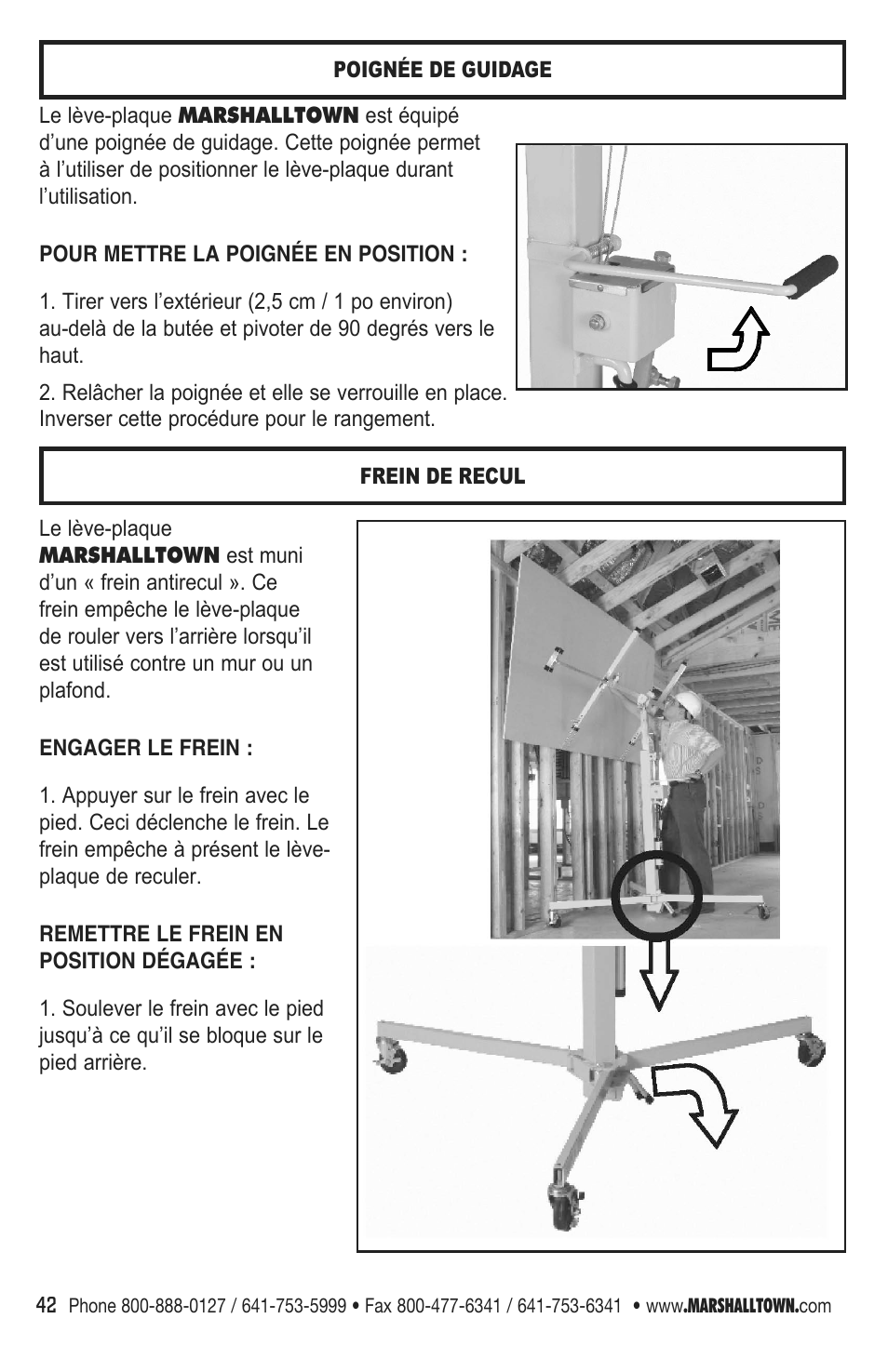 Marshalltown DL11 Drywall Lift User Manual | Page 42 / 48