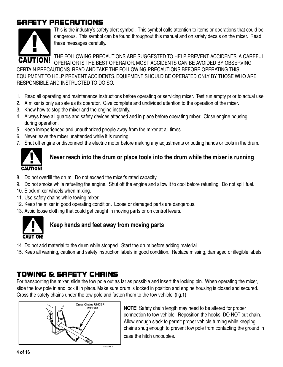 Marshalltown 600CM Mixer User Manual | Page 4 / 16