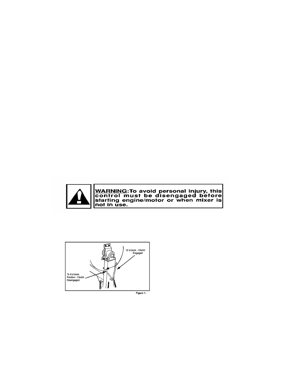 3 – controls and operations, Clutch control lever | Marshalltown 800MP Mixer User Manual | Page 6 / 28