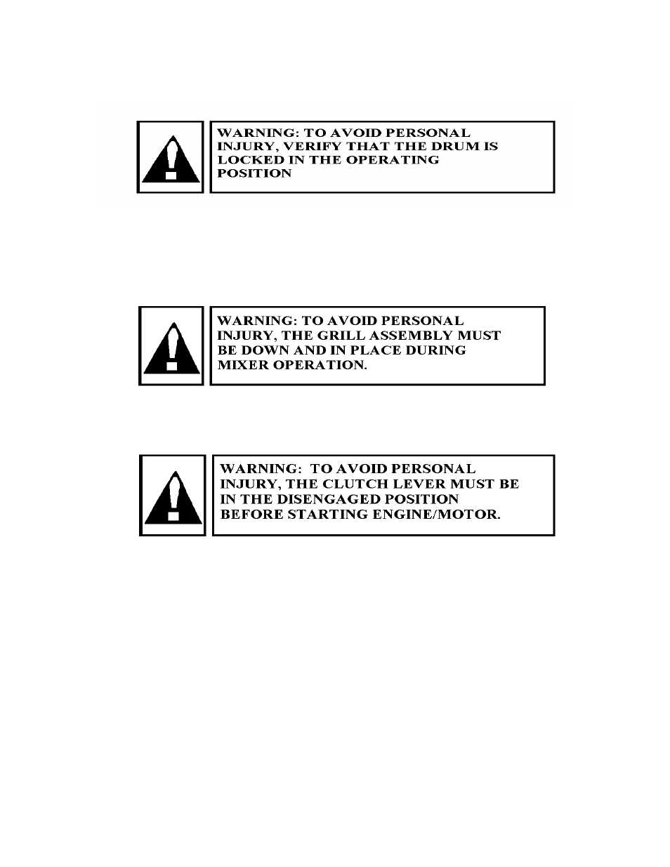 4 – mixer operation | Marshalltown 800MP Mixer User Manual | Page 8 / 18