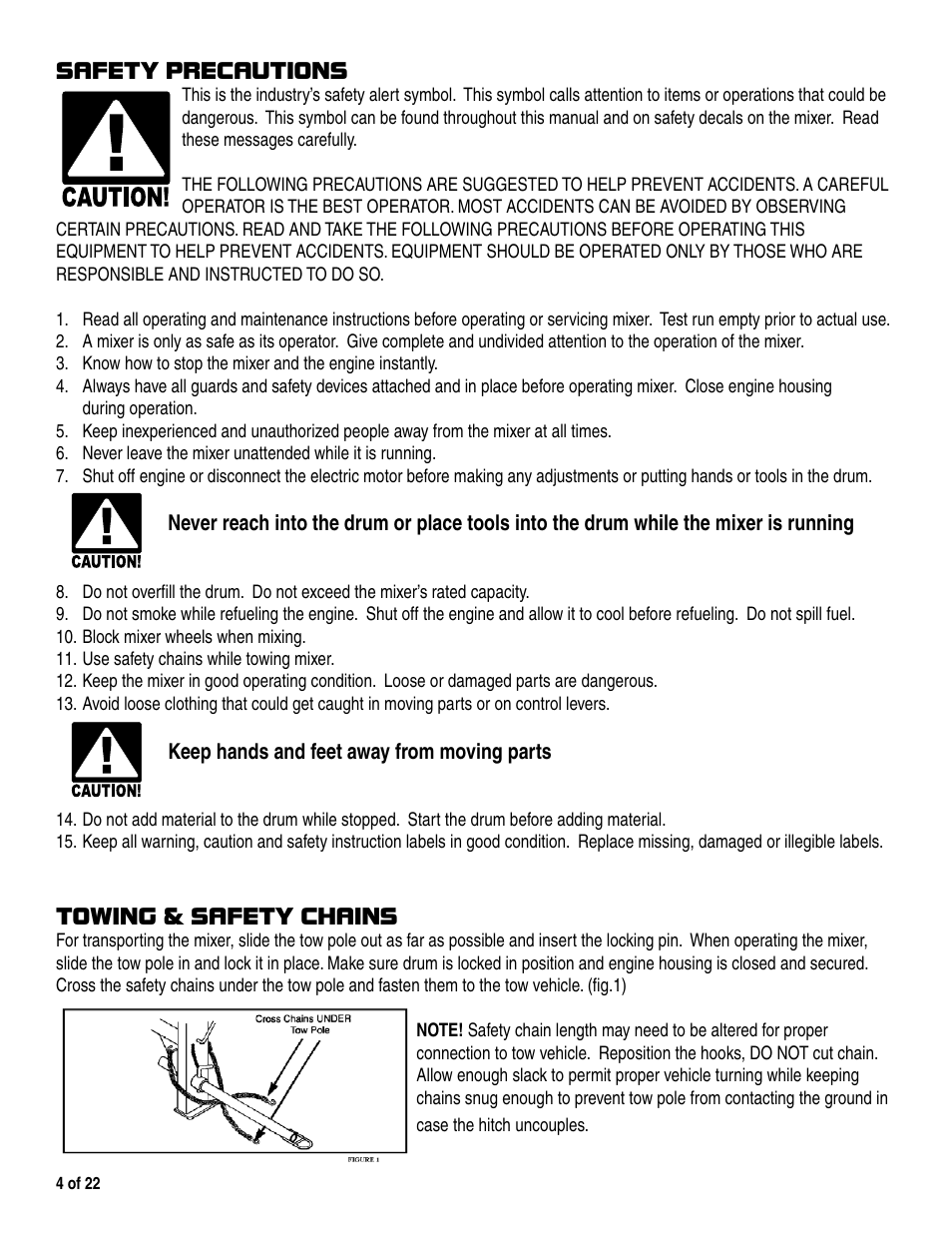 Marshalltown 1200MP Mixer User Manual | Page 4 / 22