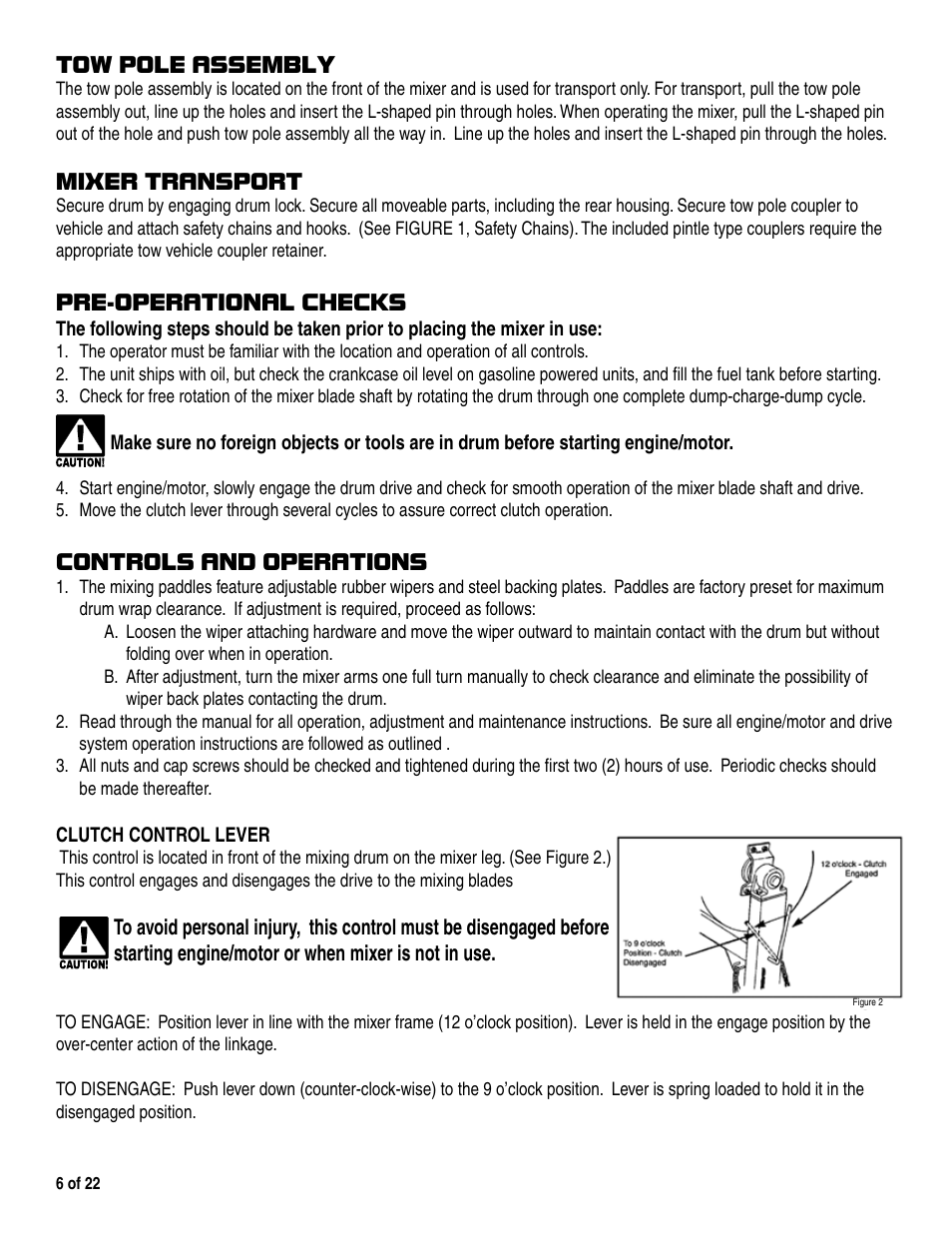 Marshalltown 1200MP Mixer User Manual | Page 6 / 22