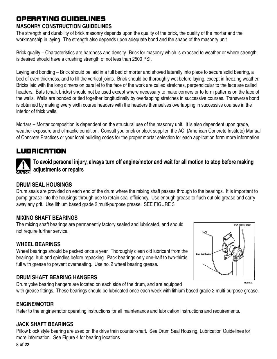 Marshalltown 1200MP Mixer User Manual | Page 8 / 22