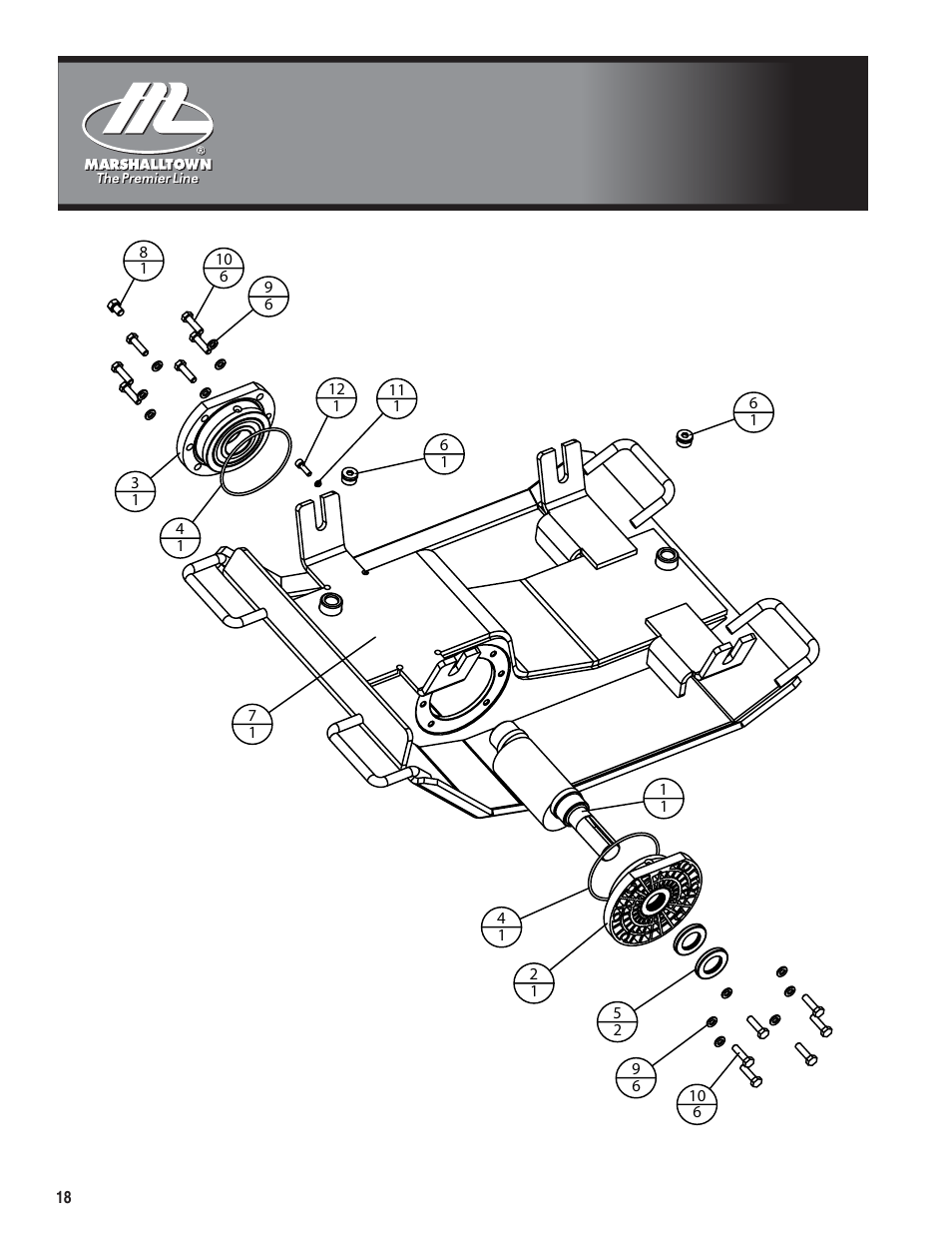 Scale 0.170 | Marshalltown PC3000T Parts Manual User Manual | Page 18 / 36