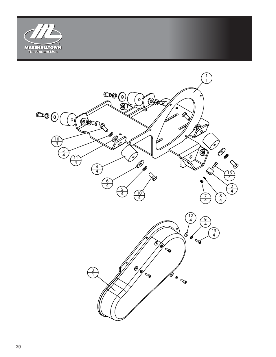 Marshalltown PC3000T Parts Manual User Manual | Page 20 / 36