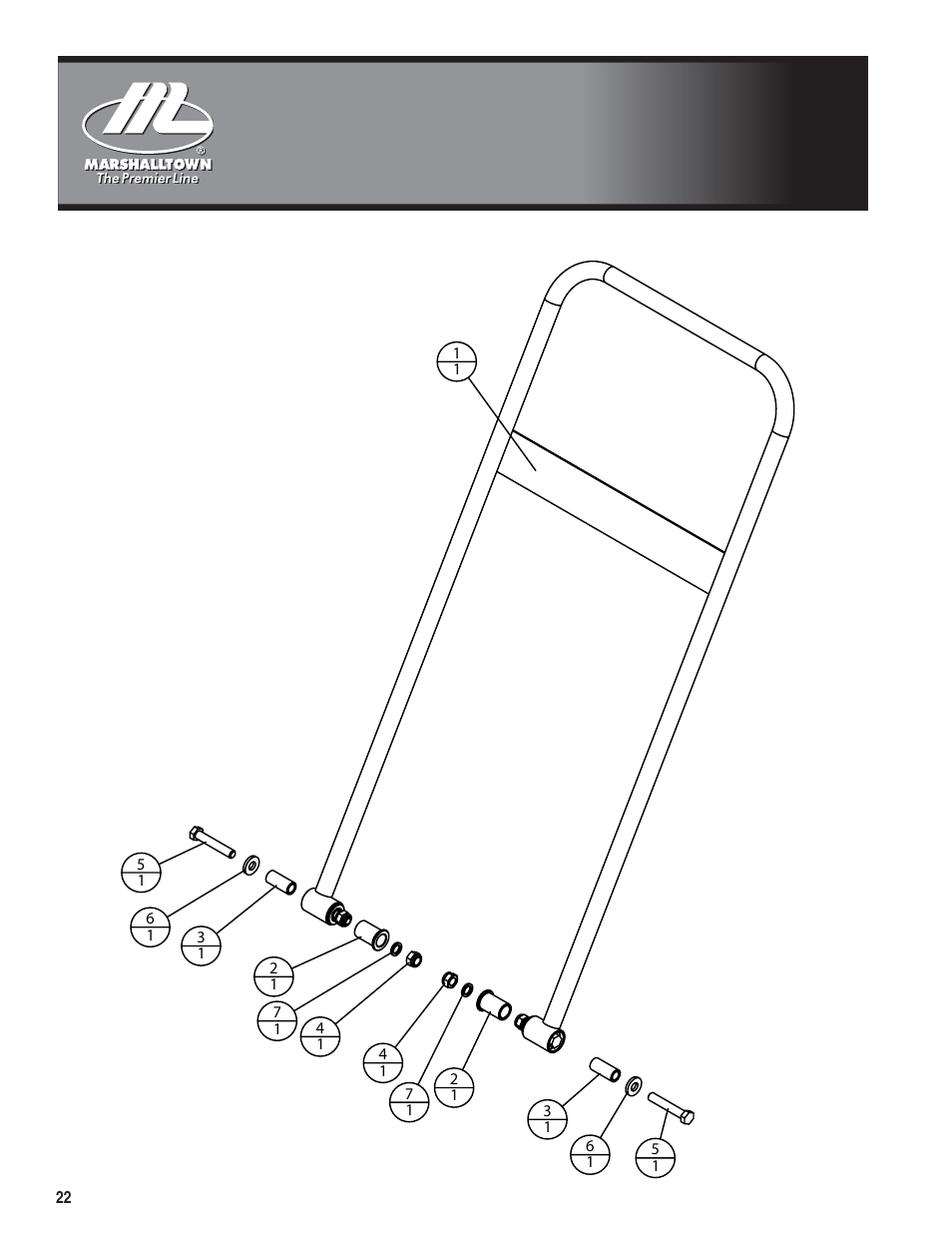 Marshalltown PC3000T Parts Manual User Manual | Page 22 / 36