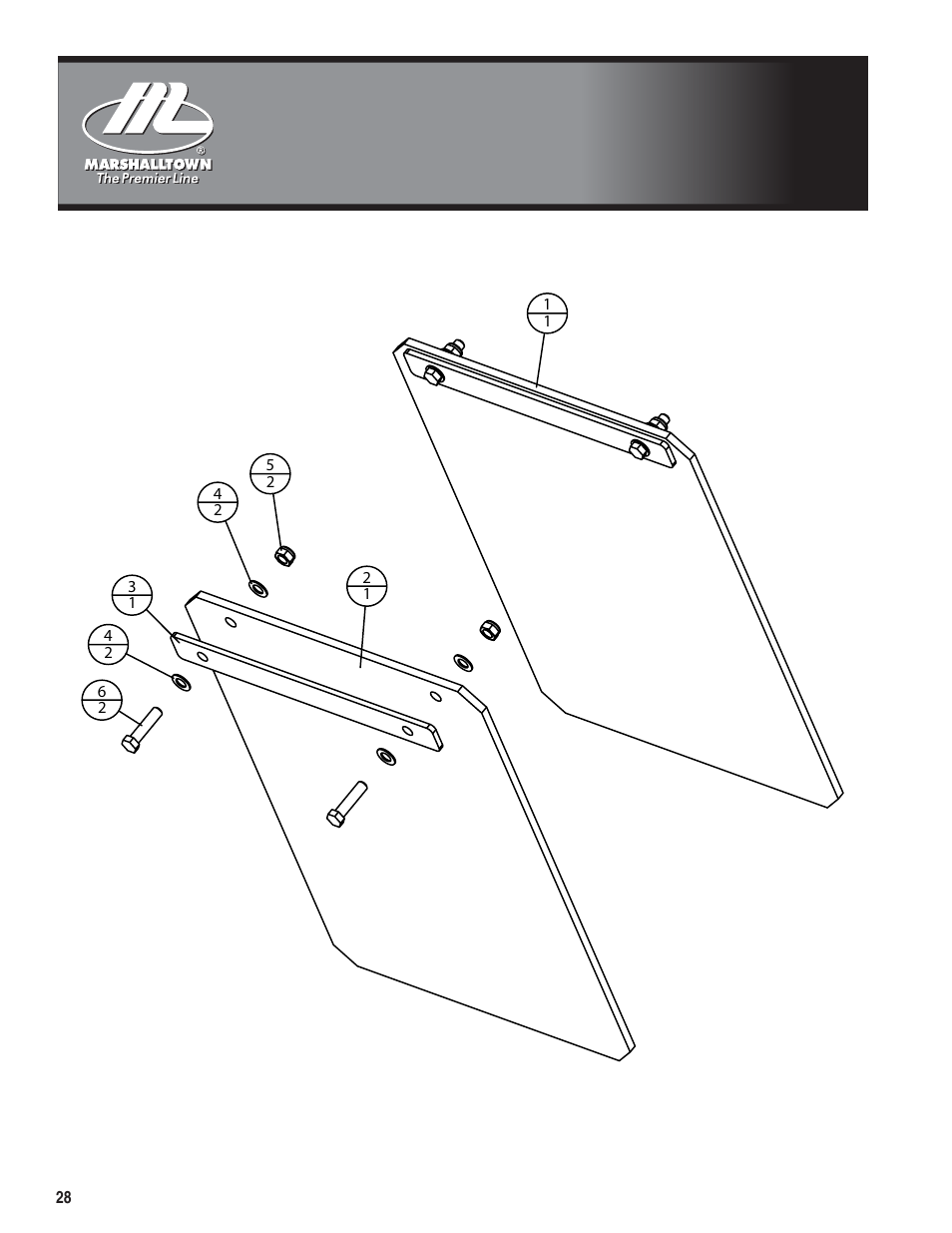 Marshalltown PC3000T Parts Manual User Manual | Page 28 / 36