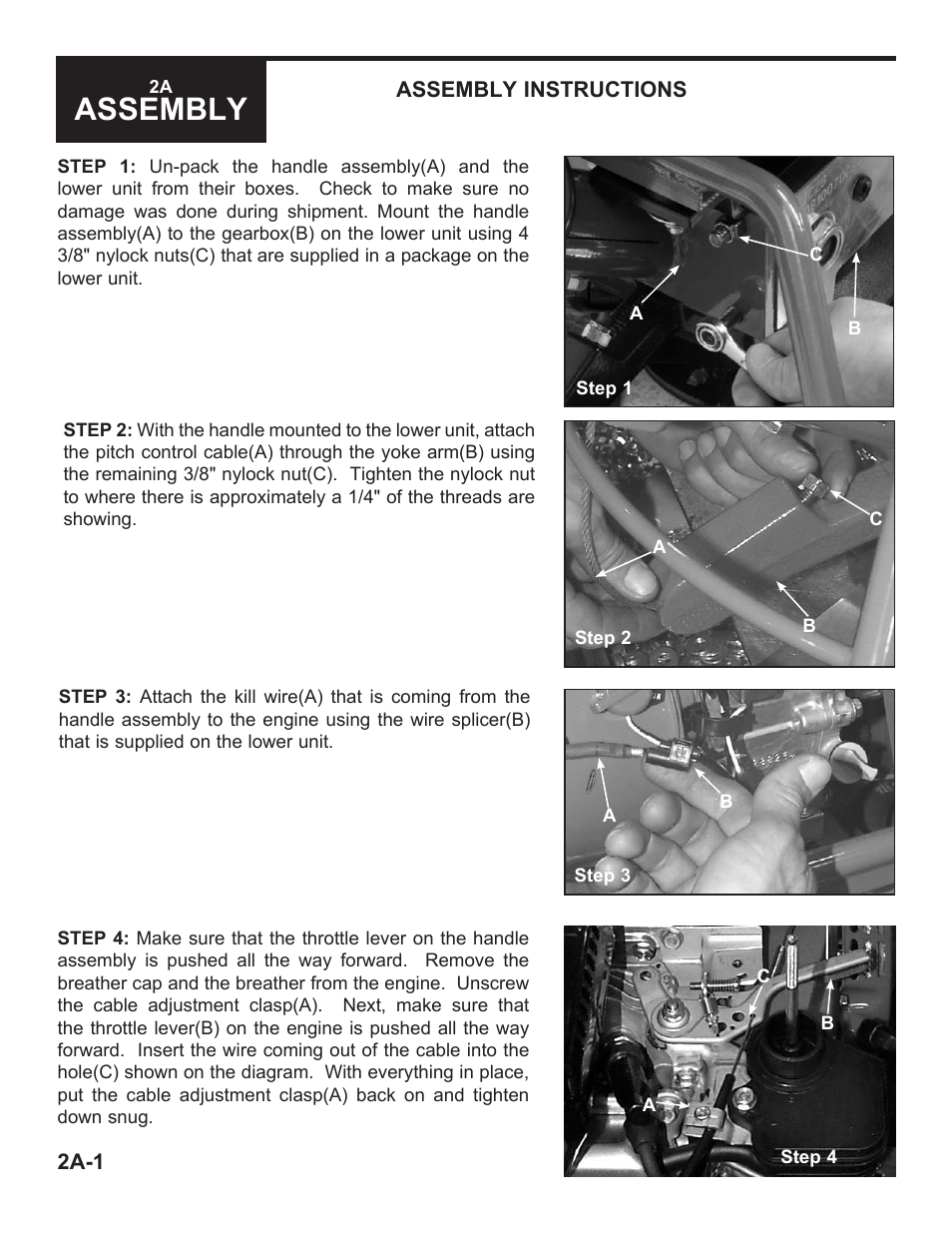 Assembly | Marshalltown 46E11 Cyclone Power Trowels User Manual | Page 15 / 24