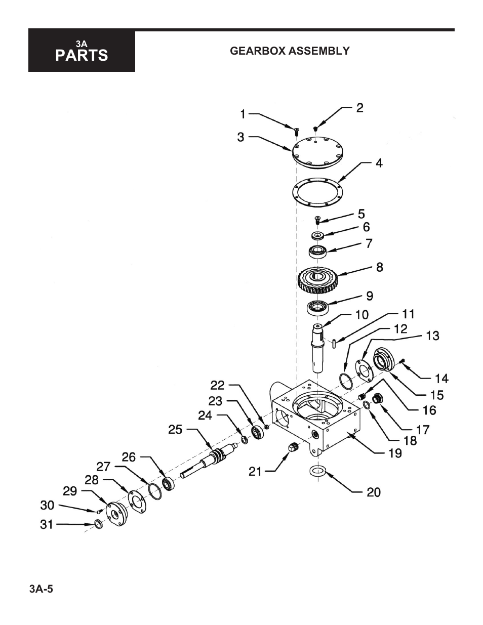 Parts | Marshalltown 46E11 Cyclone Power Trowels User Manual | Page 20 / 24