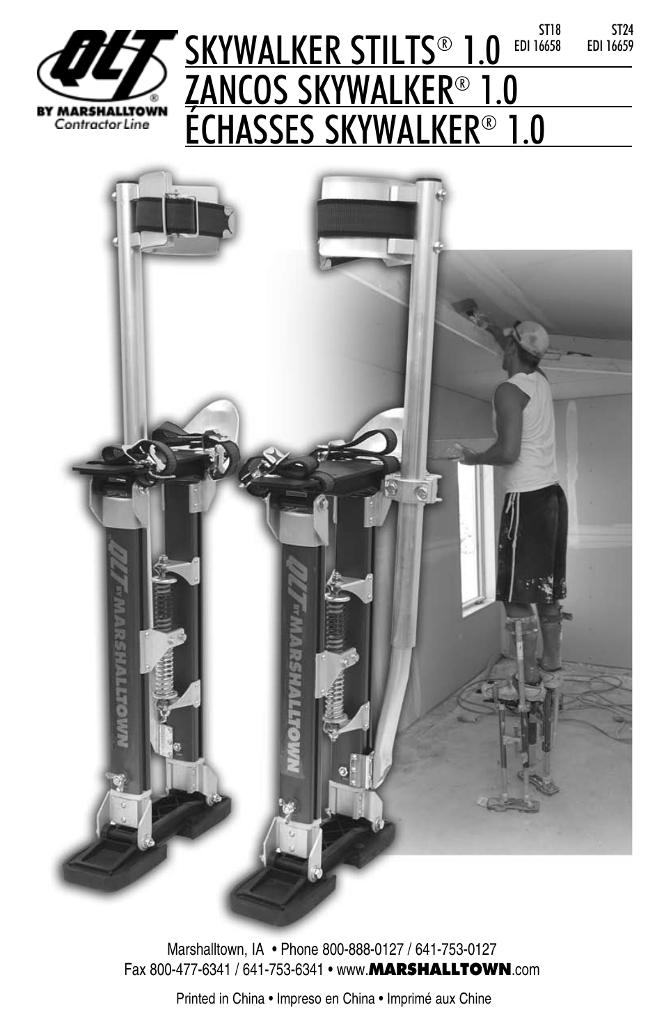 Marshalltown ST24 Skywalker Stilts 1.0 User Manual | 6 pages