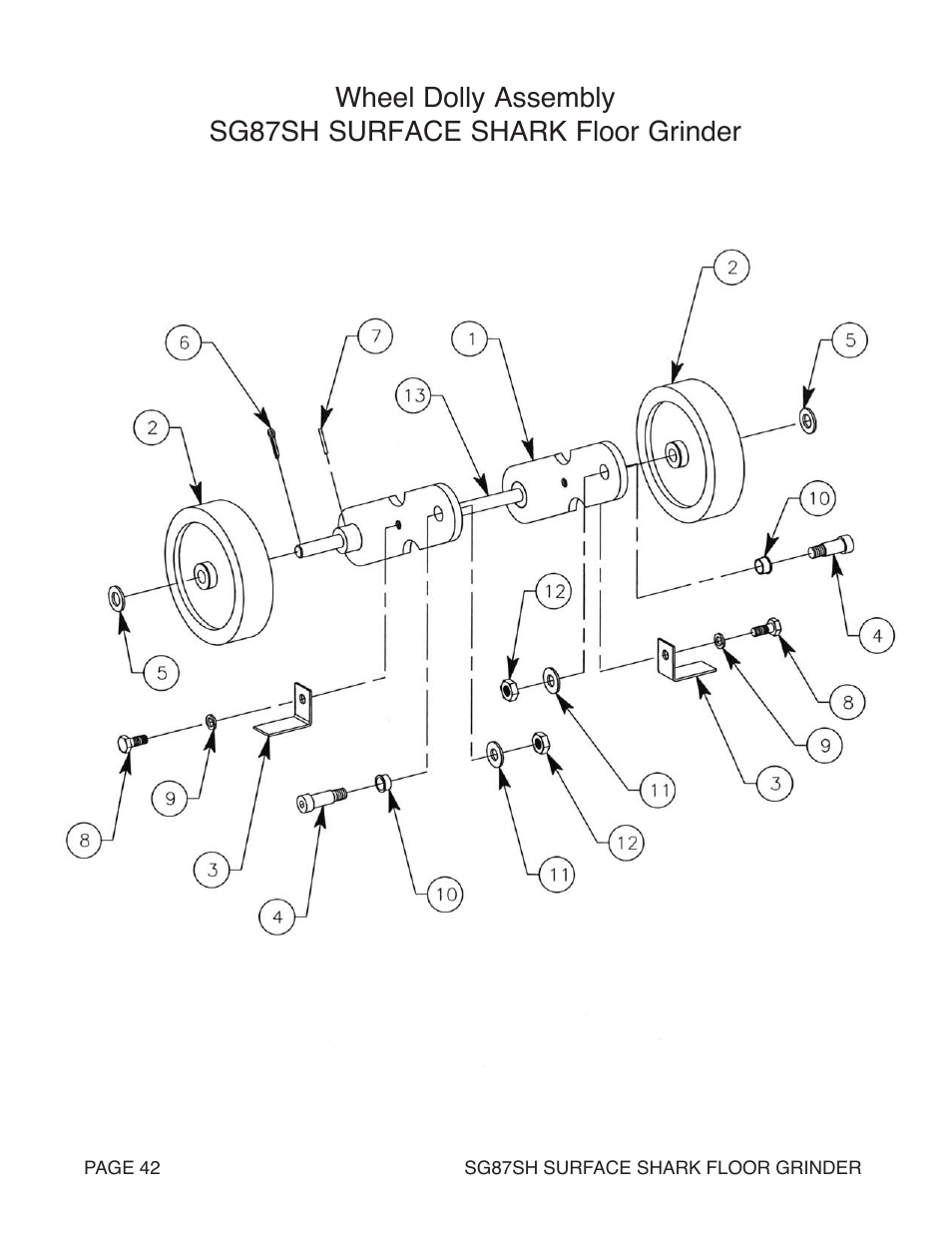 Marshalltown SG87SH SURFACE SHARK Floor Grinder User Manual | Page 42 / 52