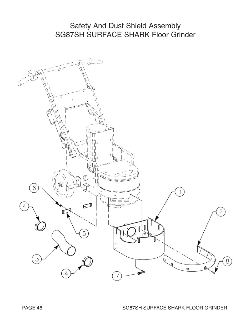 Marshalltown SG87SH SURFACE SHARK Floor Grinder User Manual | Page 46 / 52