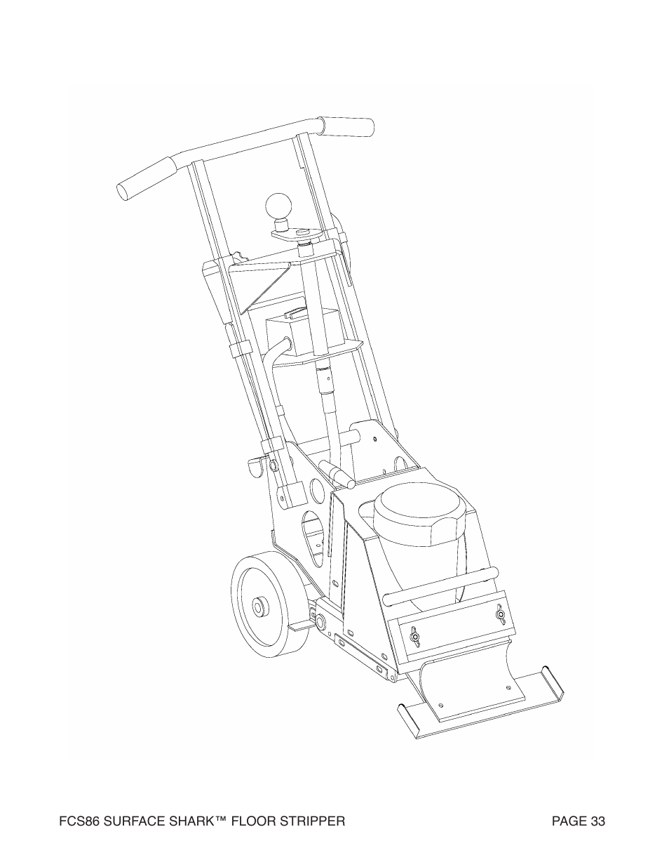 Marshalltown FCS86 SURFACE SHARK Floor Stripper User Manual | Page 33 / 44