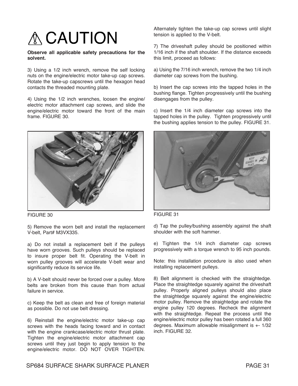 Marshalltown SP684 SURFACE SHARK Surface Planer User Manual | Page 31 / 60