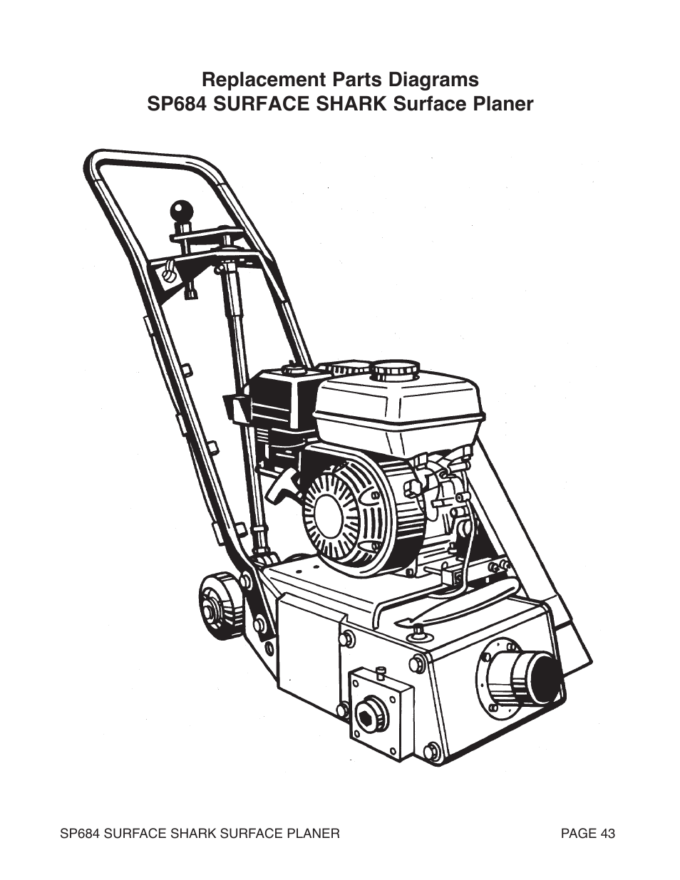 Marshalltown SP684 SURFACE SHARK Surface Planer User Manual | Page 43 / 60