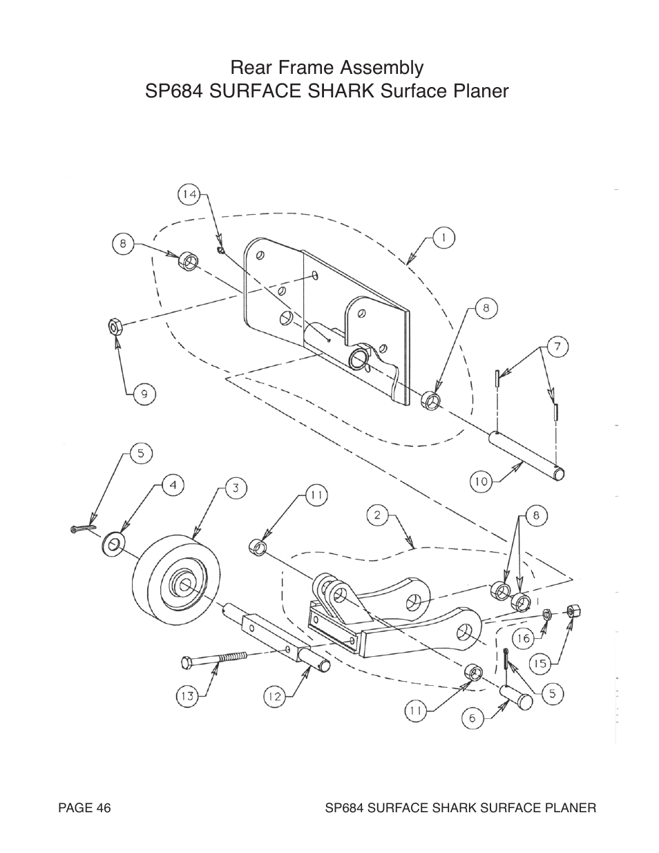 Marshalltown SP684 SURFACE SHARK Surface Planer User Manual | Page 46 / 60