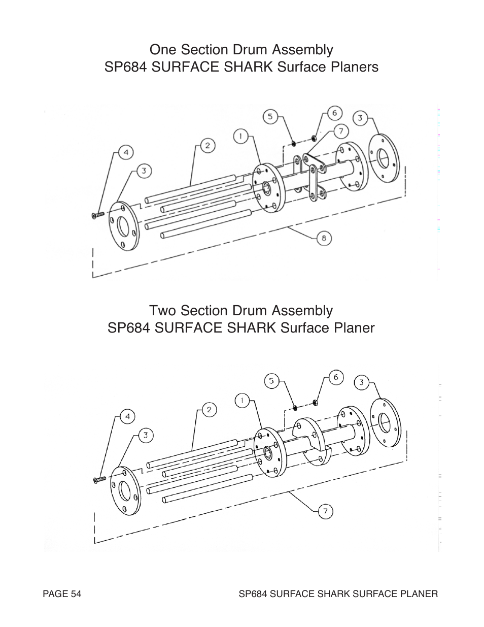 Marshalltown SP684 SURFACE SHARK Surface Planer User Manual | Page 54 / 60