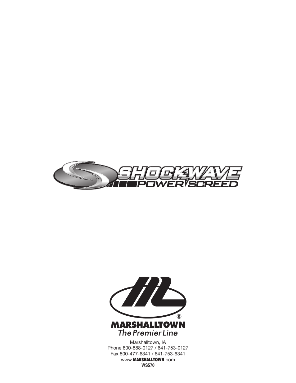 Marshalltown SW100H Shockwave Vibratory Screed User Manual | Page 16 / 16