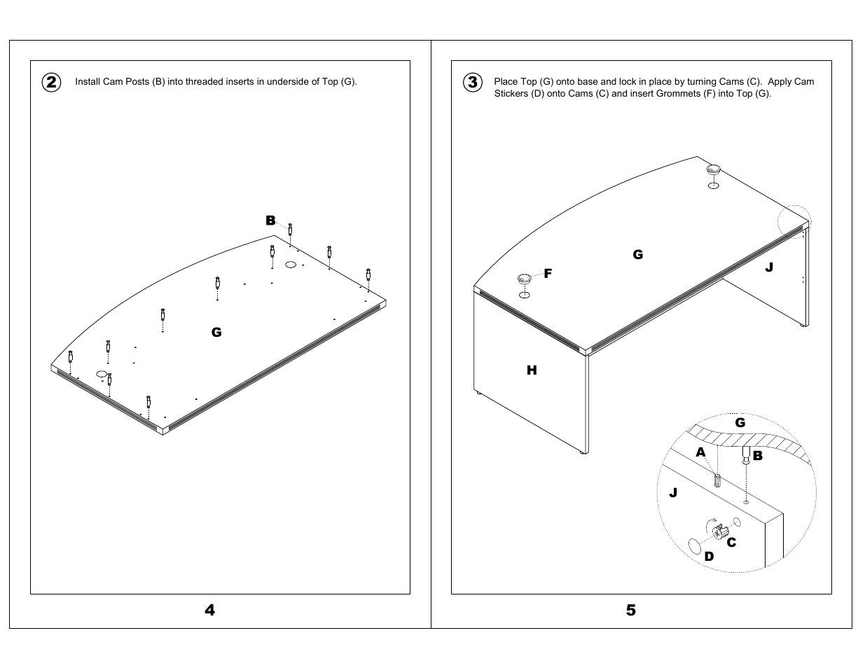 Mayline Bowfront Desk Aberdeen Series User Manual | Page 3 / 3