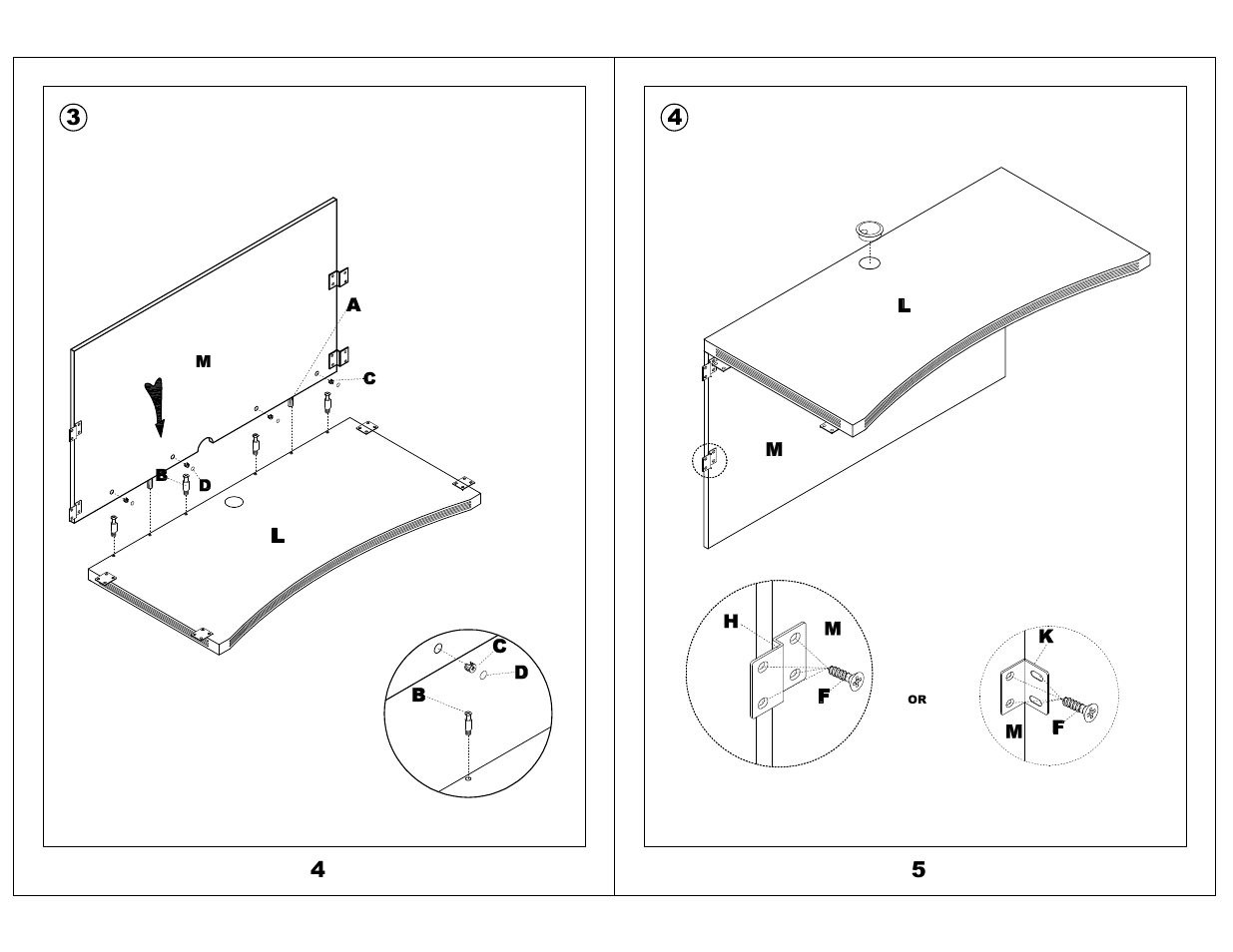 Mayline Contour Bridge Aberdeen Series User Manual | Page 3 / 3