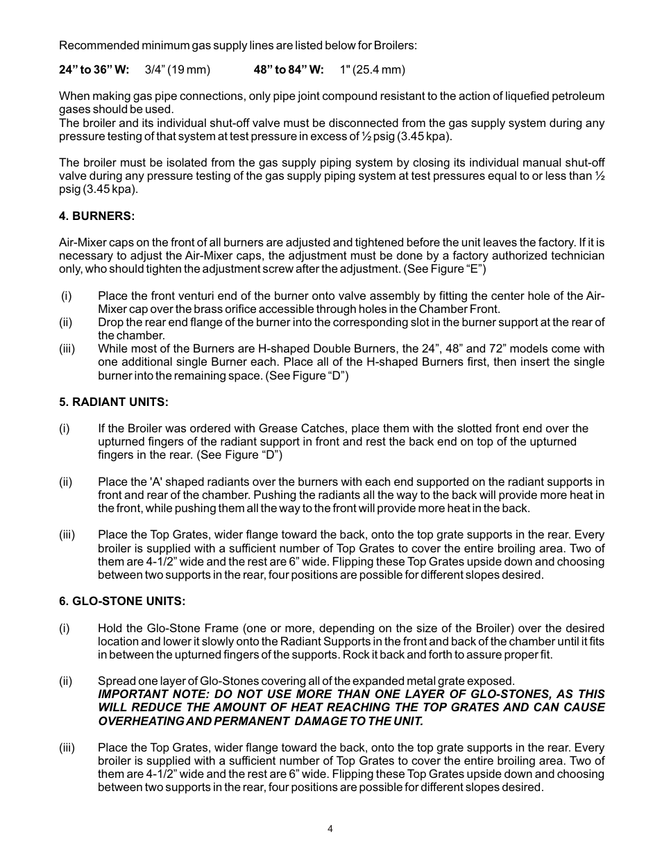 Bakers Pride DANTE L User Manual | Page 4 / 12