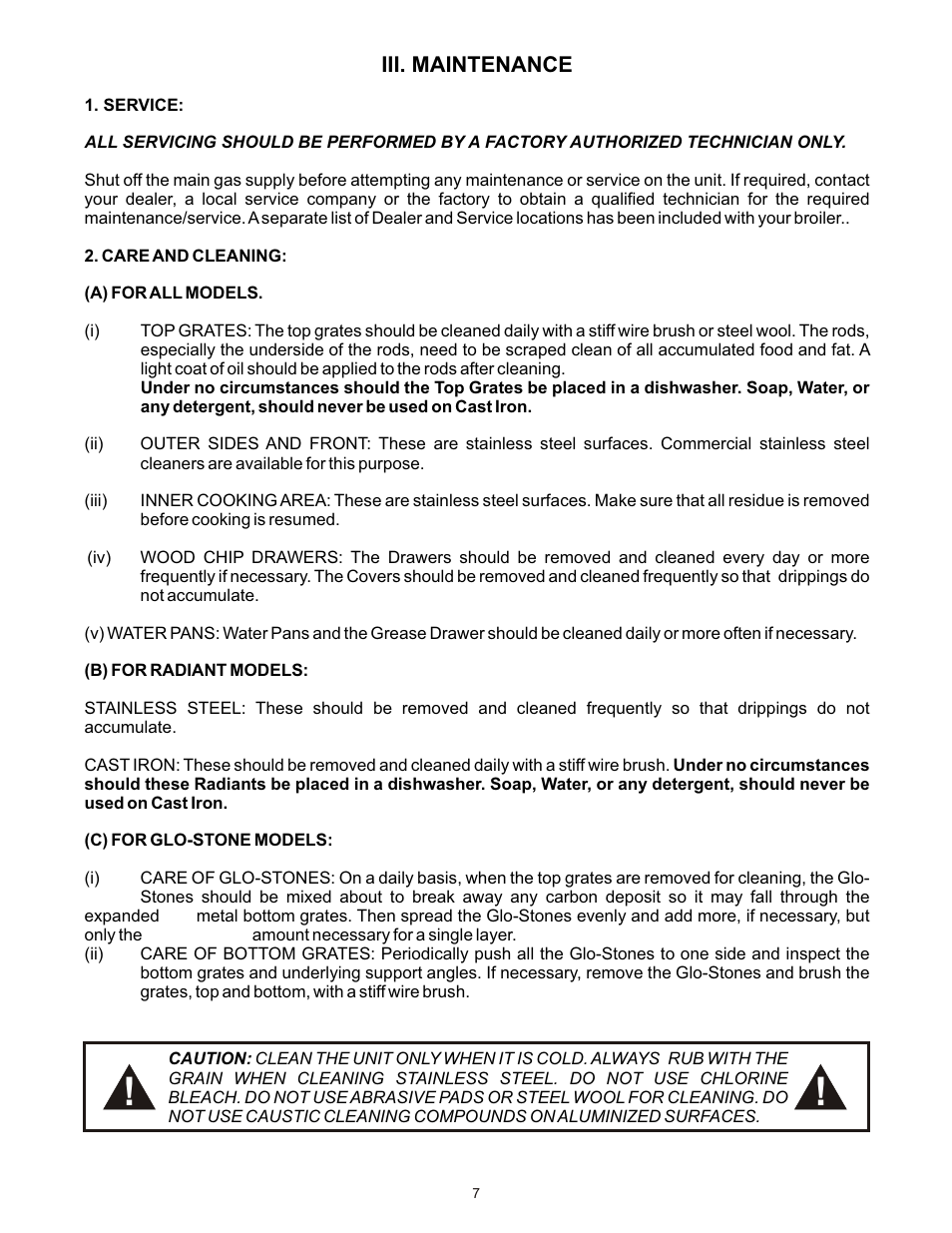 Bakers Pride DANTE L User Manual | Page 7 / 12