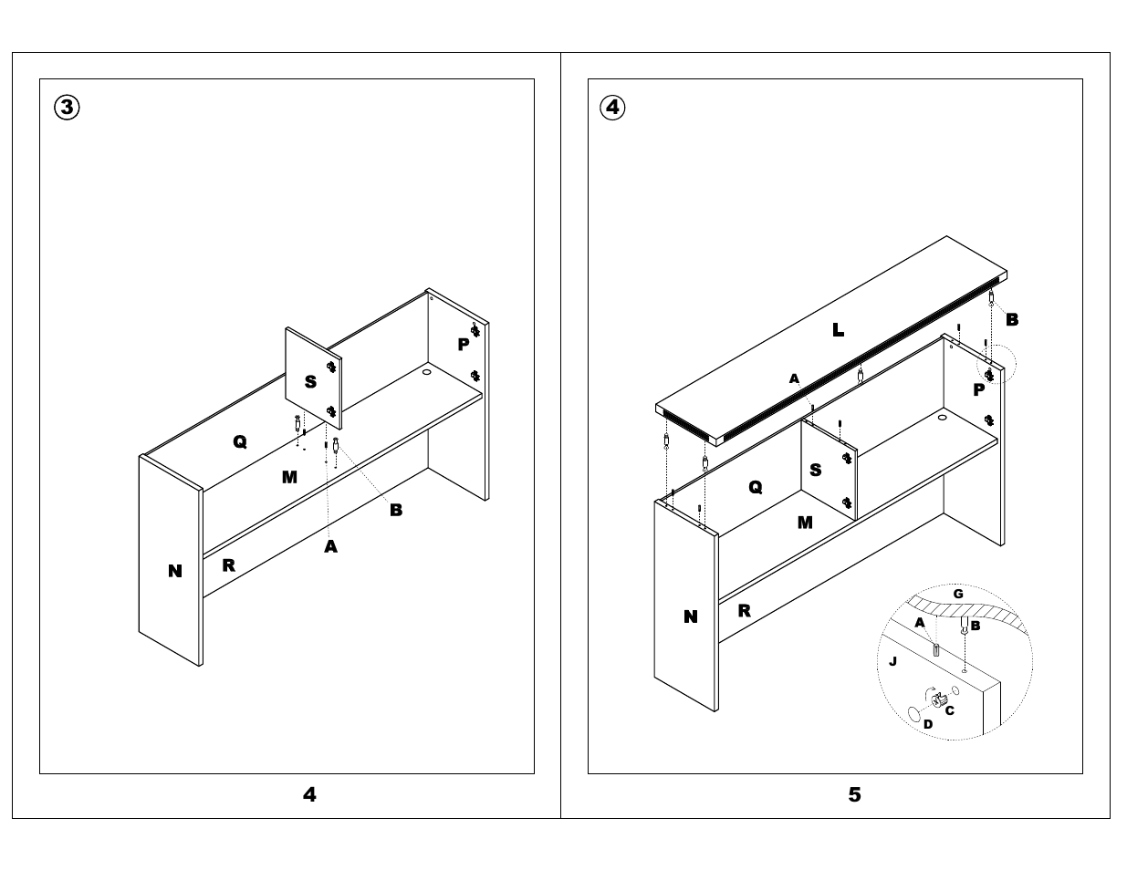 Mayline Desk Mount Hutch - Glass Doors Aberdeen Series User Manual | Page 3 / 5