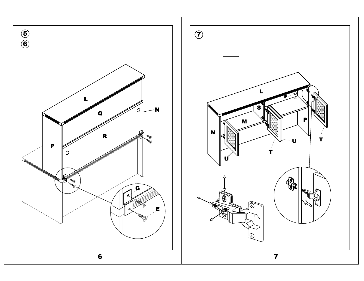 Mayline Desk Mount Hutch - Glass Doors Aberdeen Series User Manual | Page 4 / 5