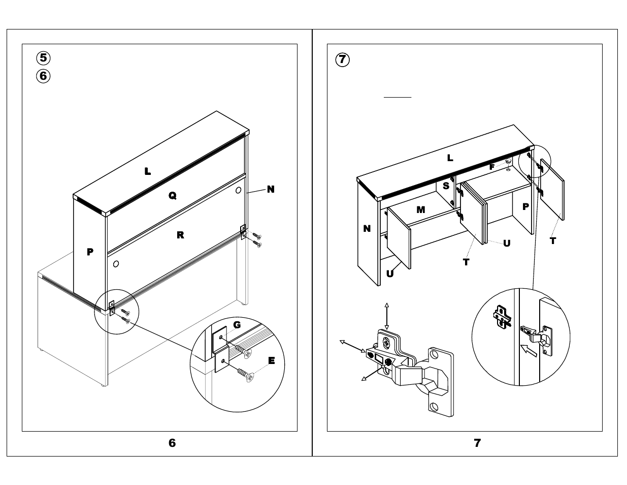 Mayline Desk Mount Hutch - Wood Doors Aberdeen Series User Manual | Page 4 / 5