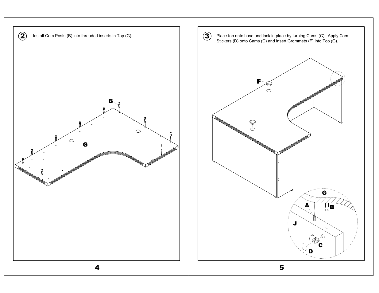 Mayline Extended Corner, Left Aberdeen Series User Manual | Page 3 / 3