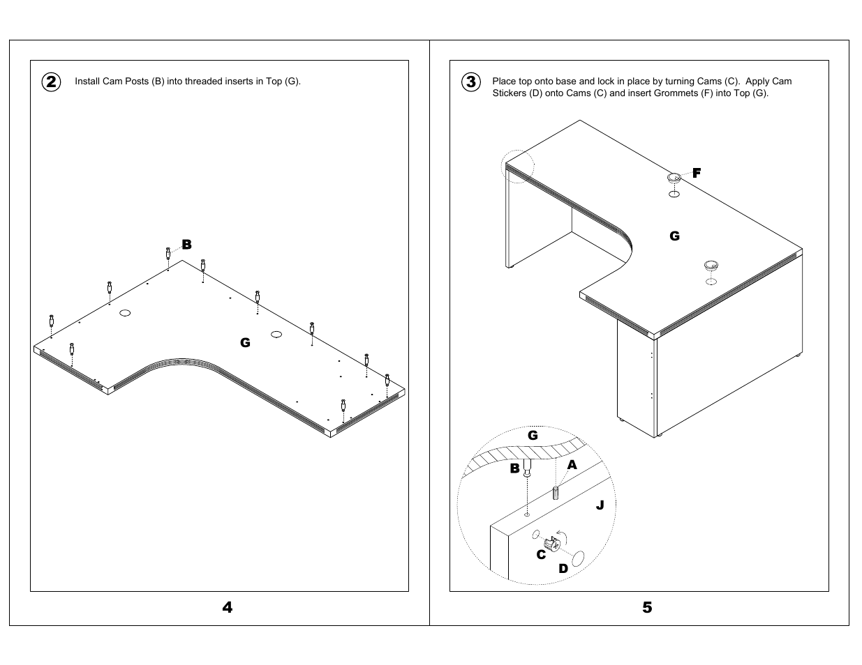 Mayline Extended Corner, Right Aberdeen Series User Manual | Page 3 / 3