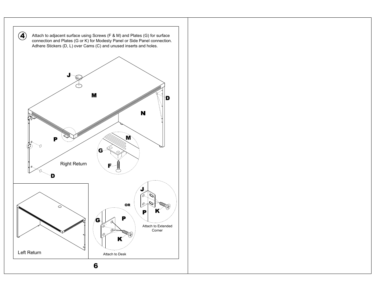 Mayline Return Aberdeen Series User Manual | Page 4 / 4