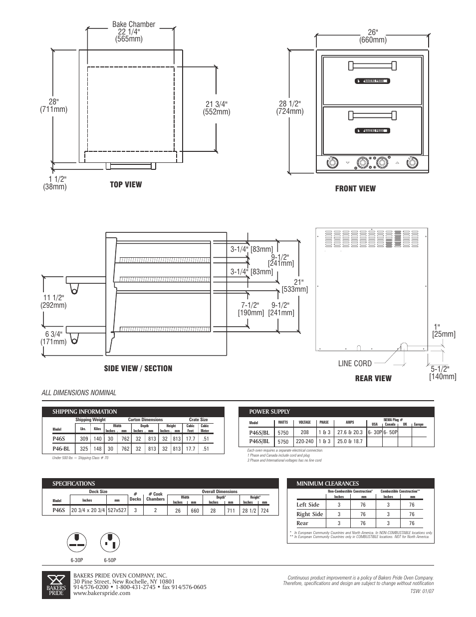 Bakers Pride P46-BL User Manual | Page 2 / 2