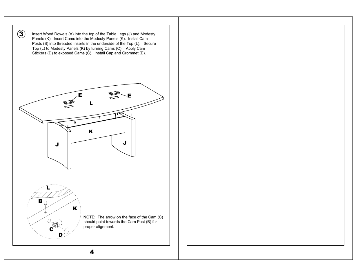 Mayline Boat-Shaped Table – 96" x 48 Boat Aberdeen Series" User Manual | Page 3 / 3