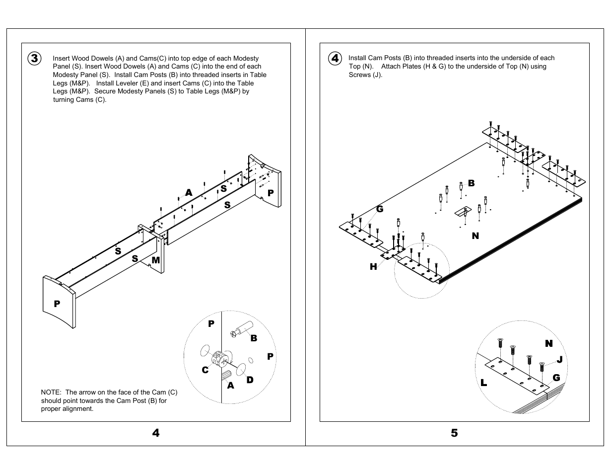 Mayline Boat-Shaped Table -- 216" x 48 Boat Aberdeen Series" User Manual | Page 3 / 5