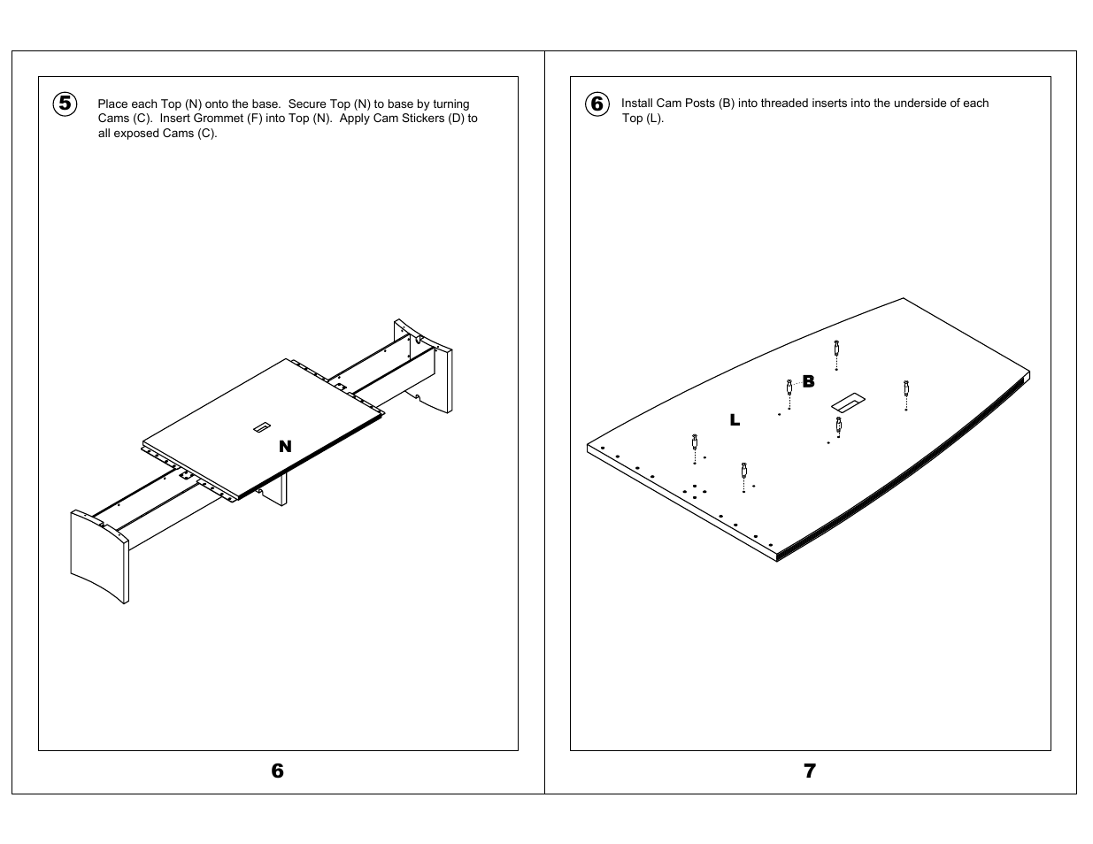 Mayline Boat-Shaped Table -- 216" x 48 Boat Aberdeen Series" User Manual | Page 4 / 5