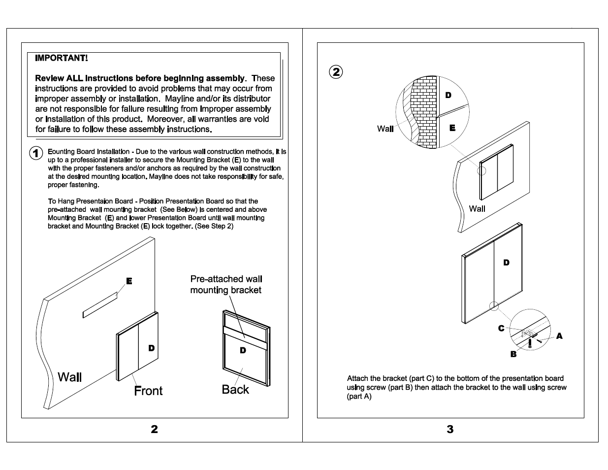 Mayline Presentation Cabinet Aberdeen Series User Manual | Page 2 / 3