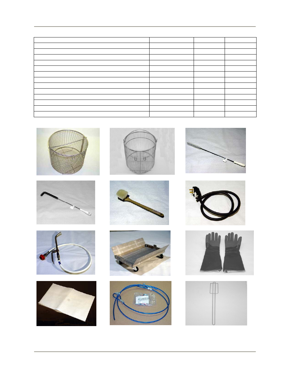 Accessories | Bakers Pride BLF-F User Manual | Page 39 / 56
