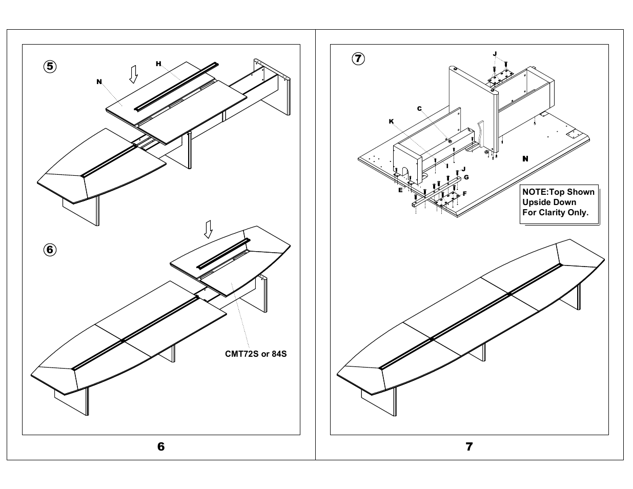 Mayline Top, Modesty Panel, and Base Leg - Adder Corsica Series User Manual | Page 4 / 5